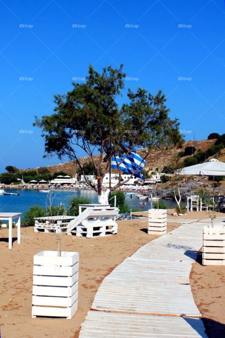 Lindos beach
