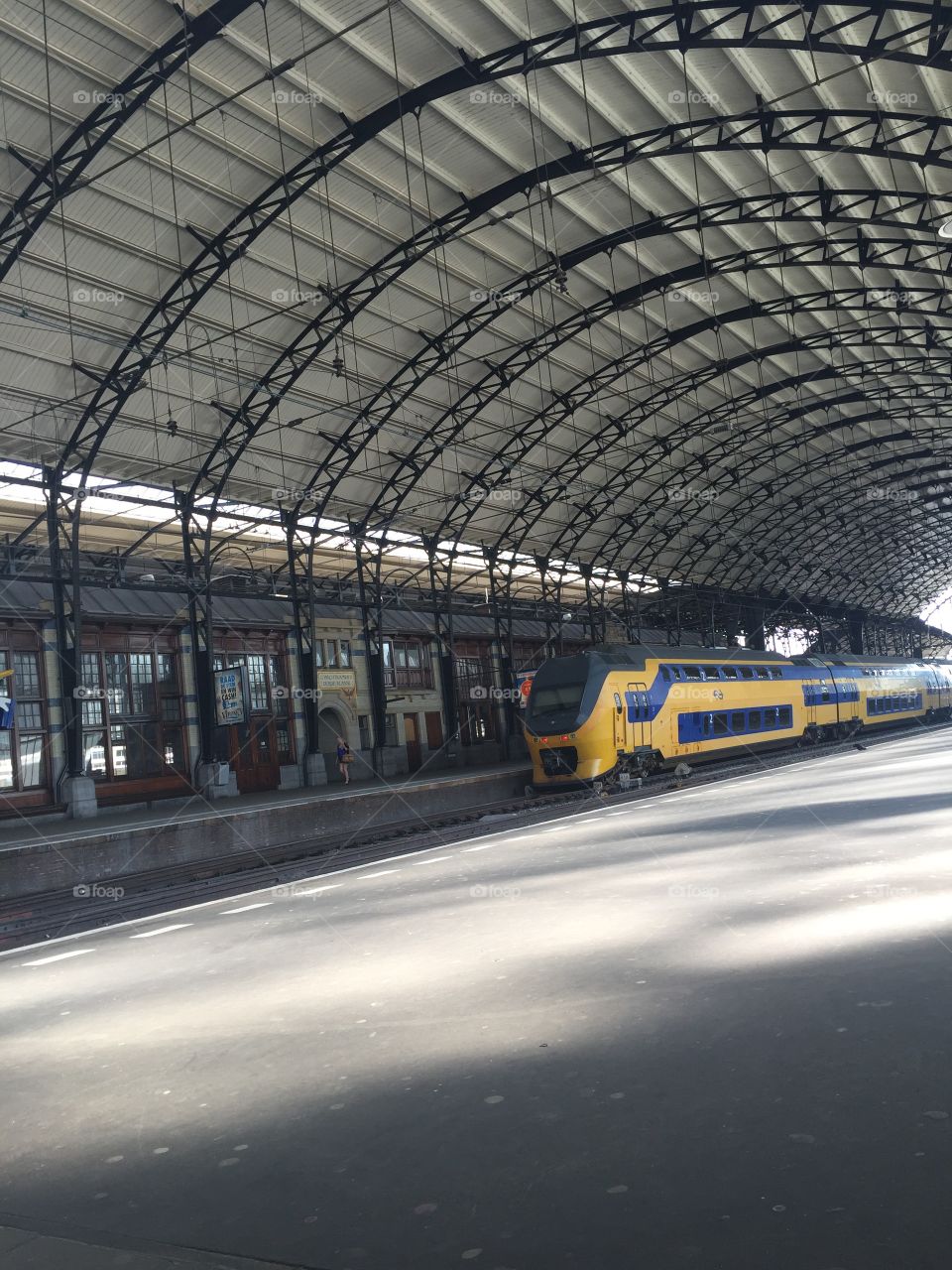 Haarlem Train Station. Traveling through the Netherlands