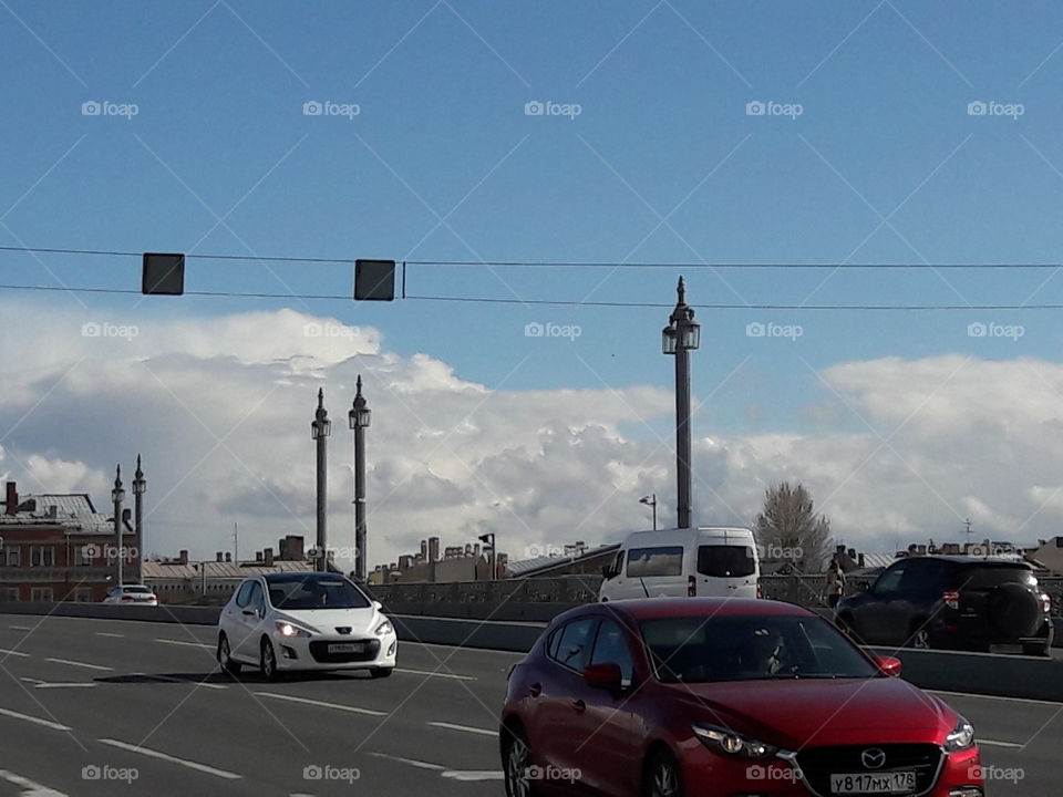 nature wild clouds sky blue white weather storm heaven view
