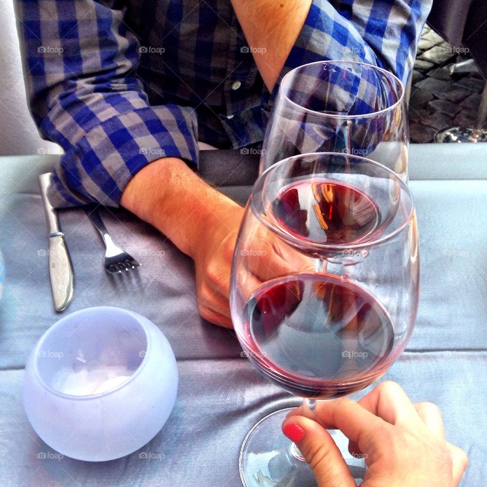 Red wine in Italy