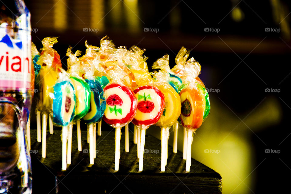 Colorful lollipops