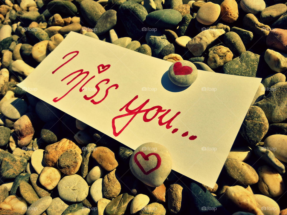 I miss you letter