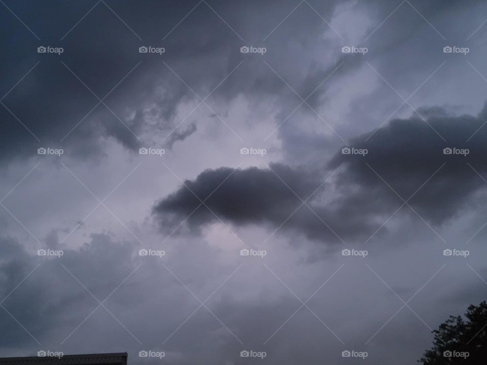 dark clouds