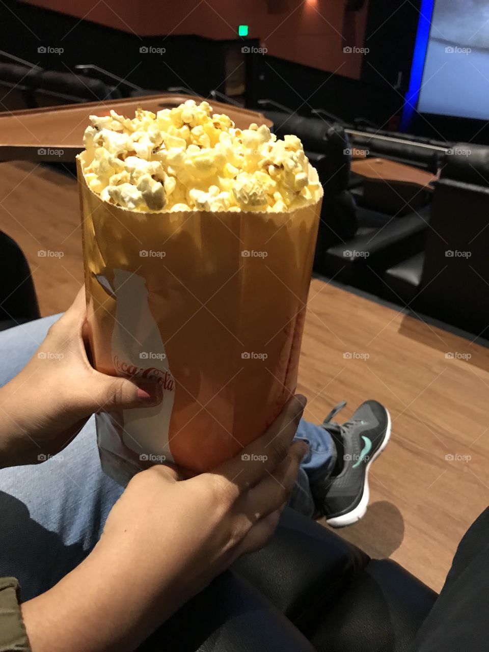 Popcorn and movie. Perfecto!