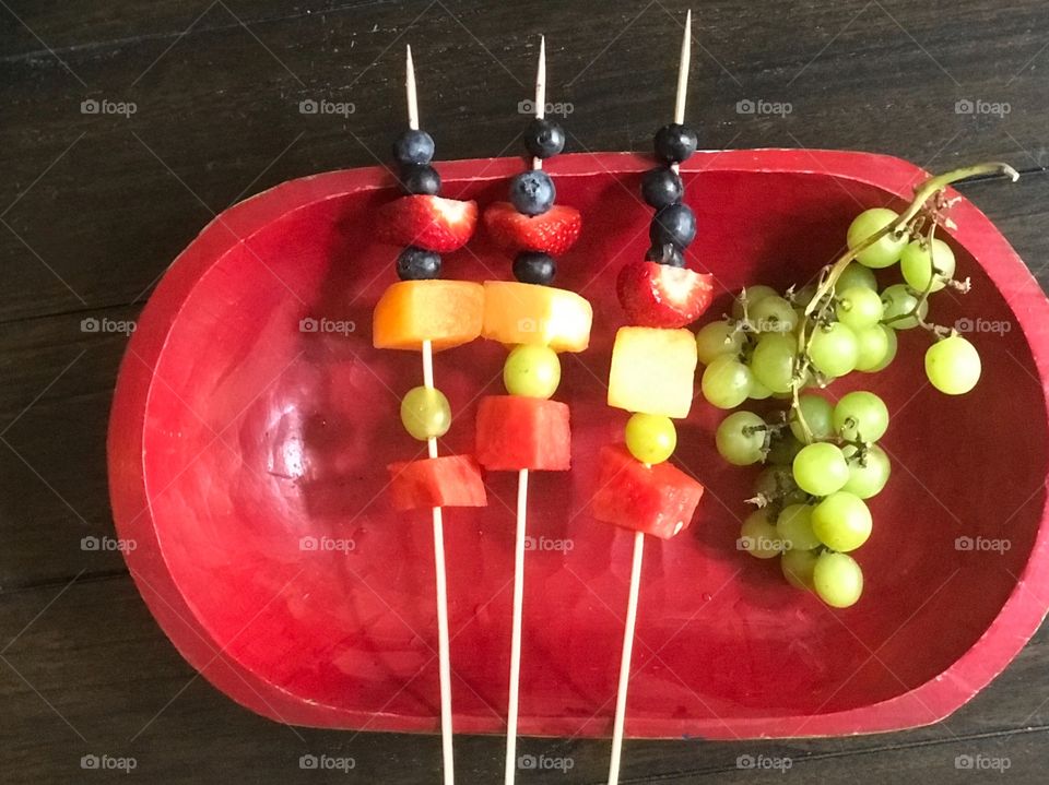 Fruit kabobs 