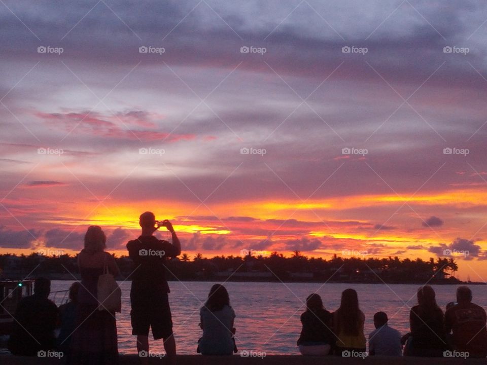 Amazing sunset in Key West