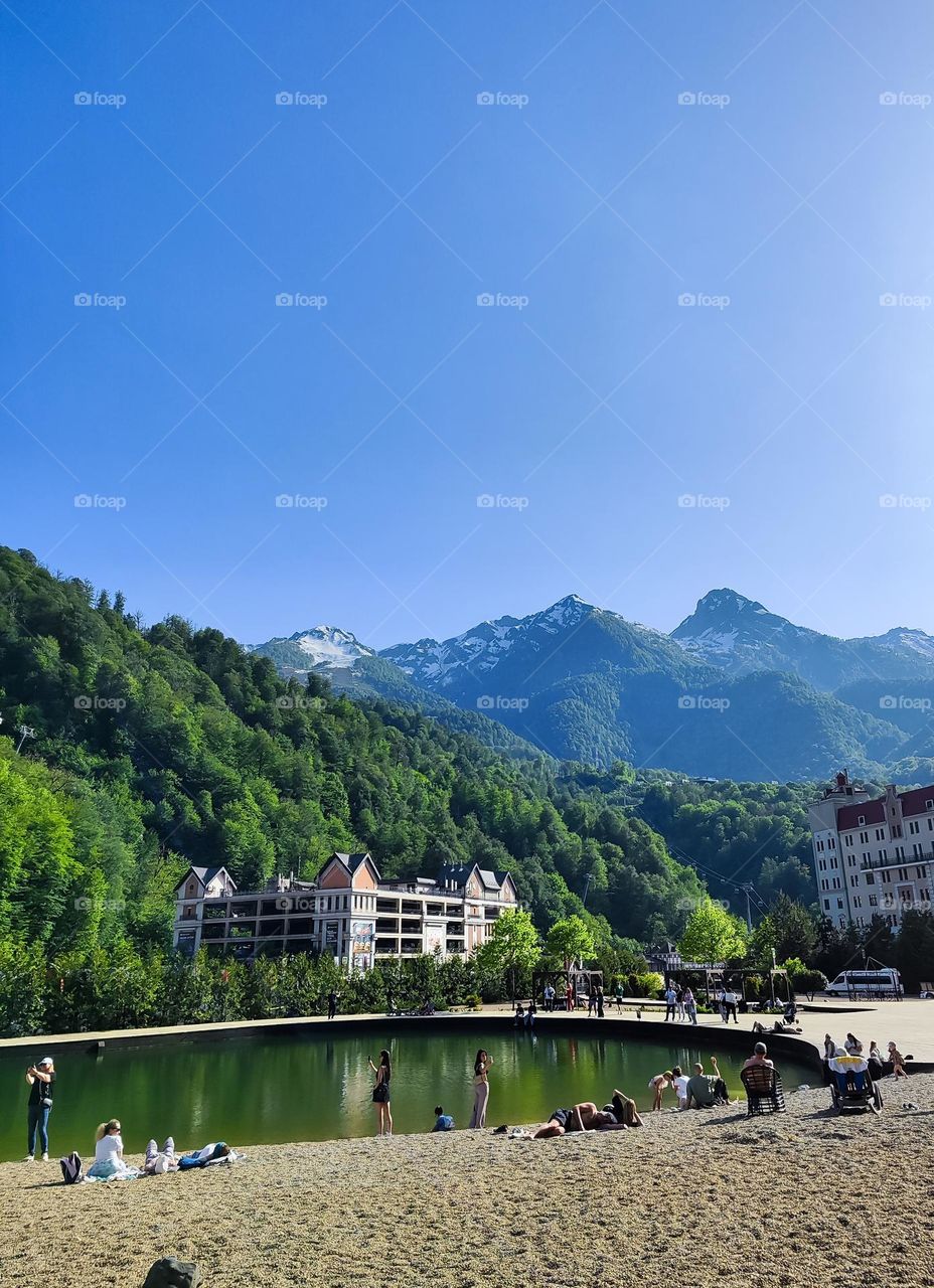 Lake in the mountains