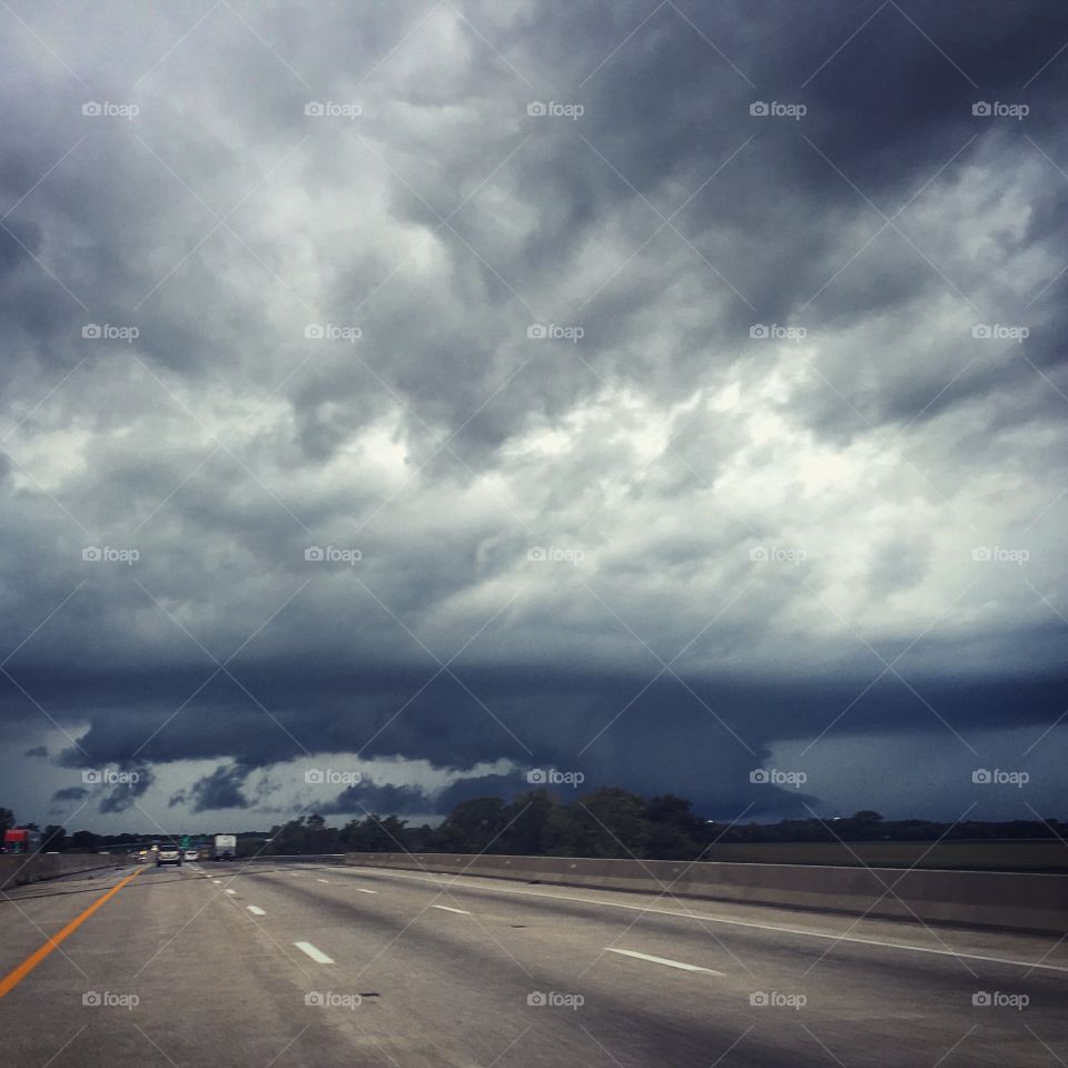 Storm clouds. 
