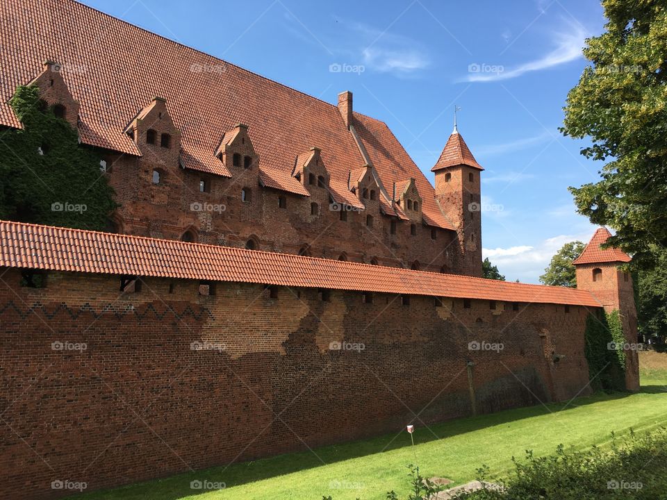 Marlbork castle wall