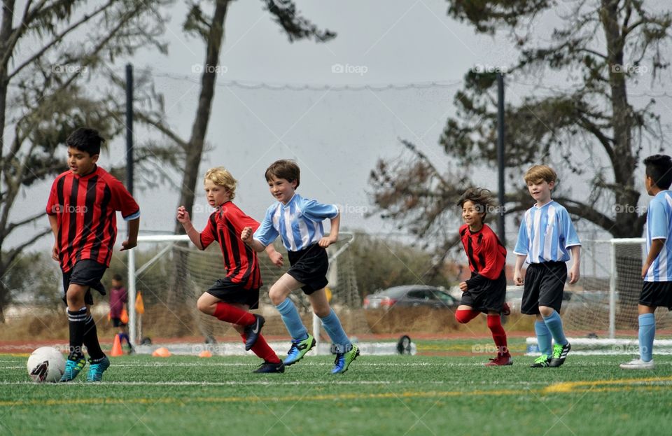 Kids Playing Soccer