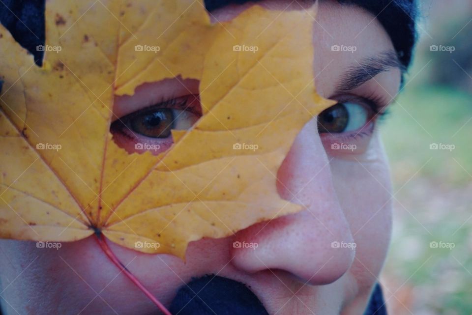 Autumn#leaves#colors#nature#face