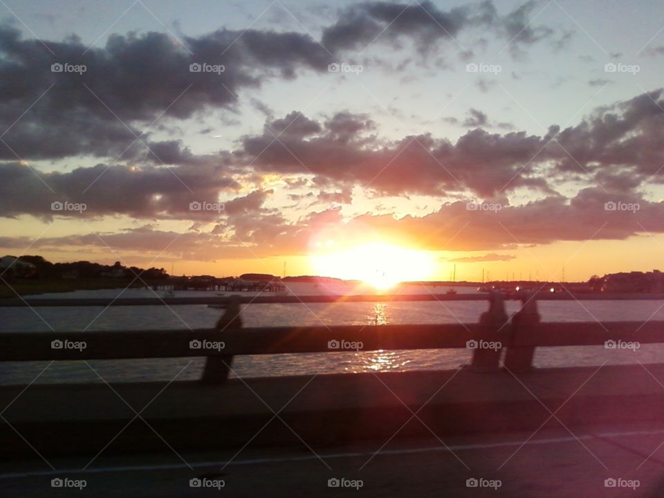 Lake sunset. Santee SC