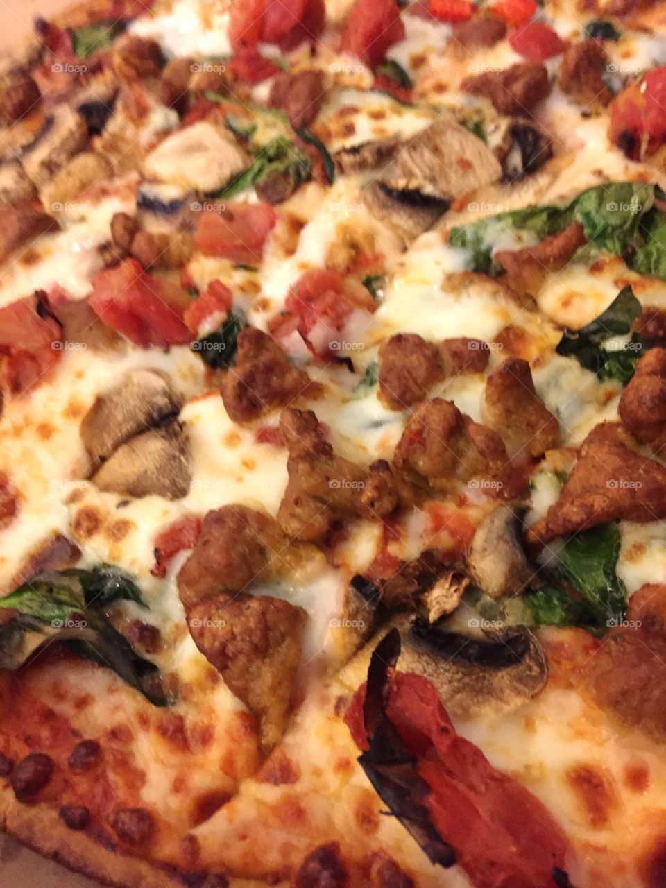 Italian sausage with spinach