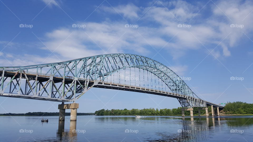 Burton bridge over Saint John River NB