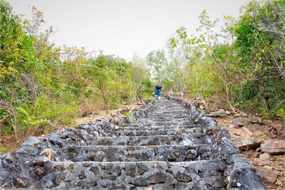 250 steps up there to Kohlarn island mountain. 
It worth it to be there.