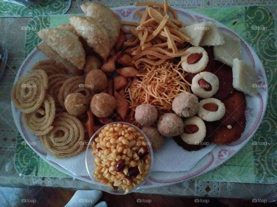 Diwali sweets and snacks