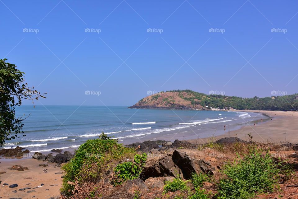 Serene beach of India