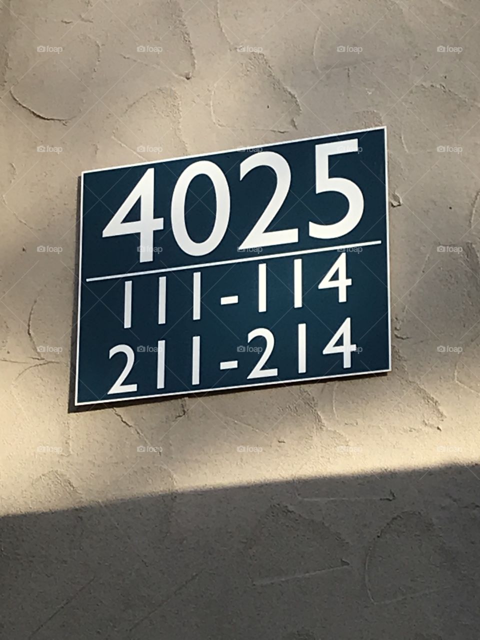 Apartment building number.