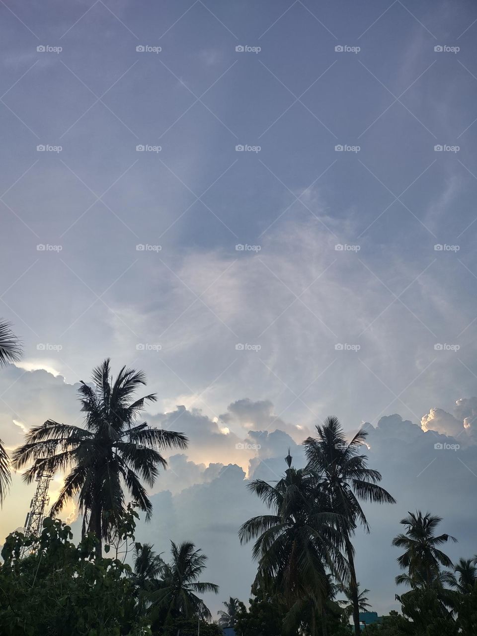 Cloudy sunset : Summer memories