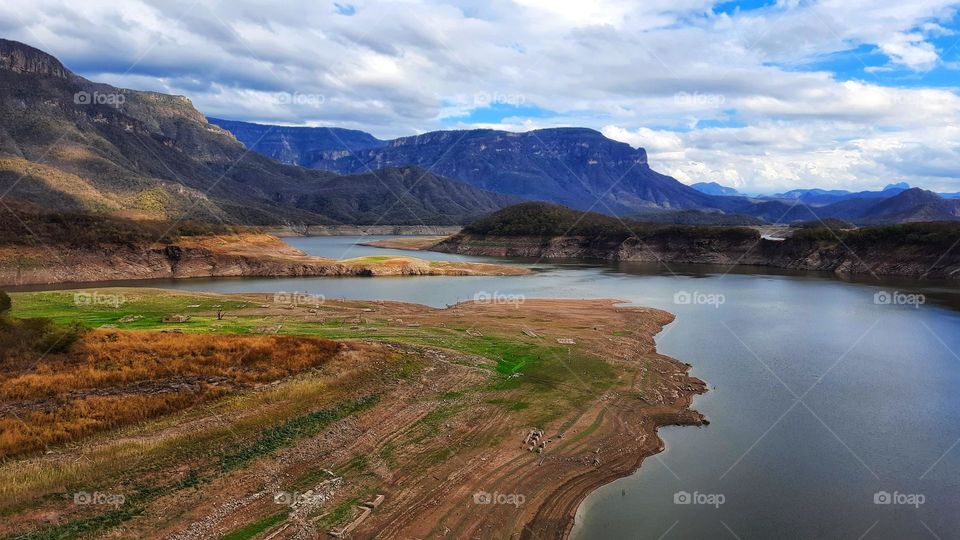 river, Mountain, water, nature, landscape, colorful, clouds, cloudy, sky, Earth,foliage