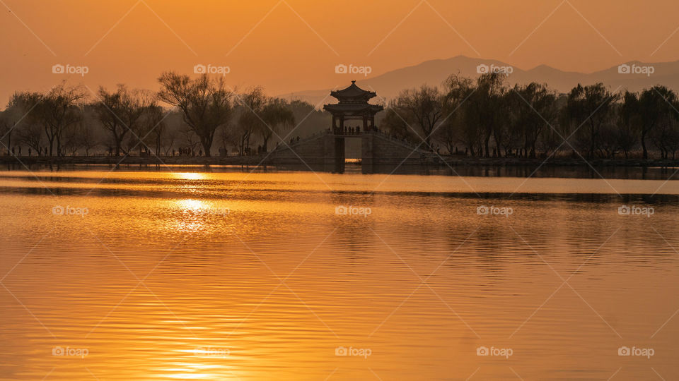 Sunset in Beijing 