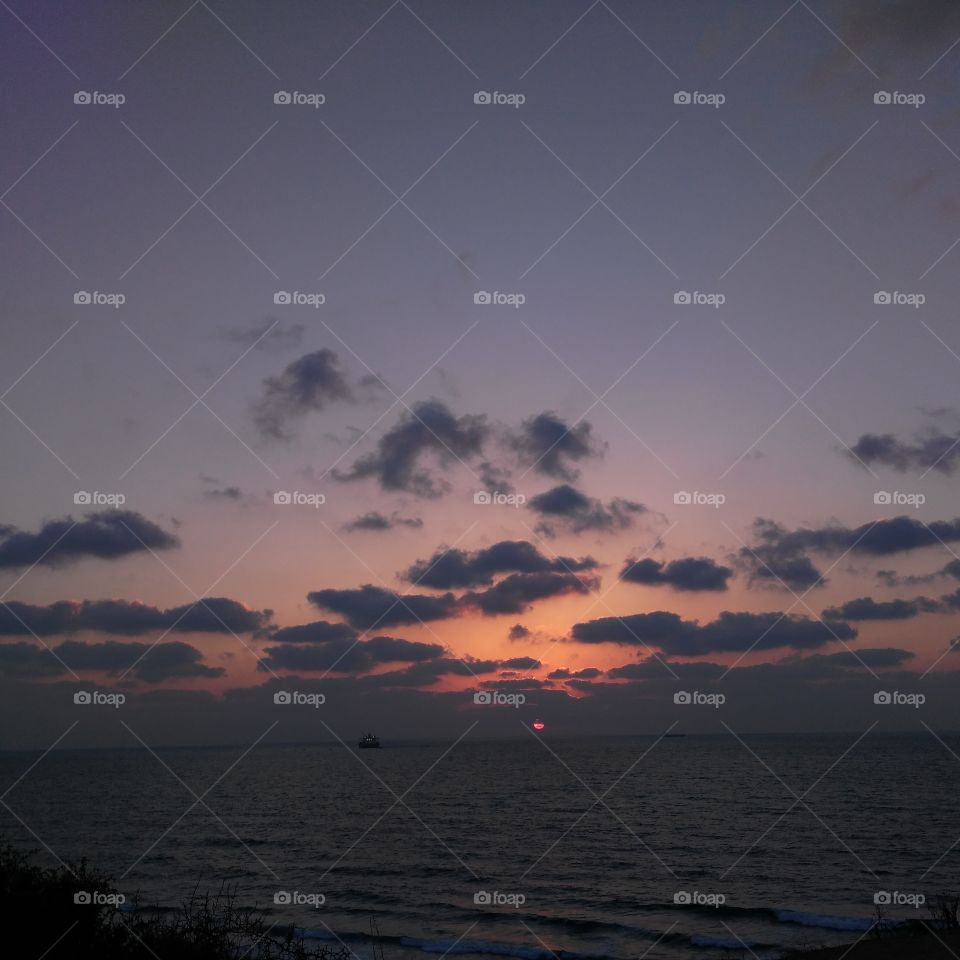 Sunset, Water, Beach, Dawn, Sea