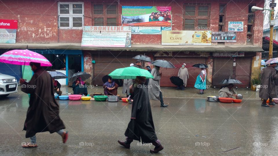 colourful umbrellas