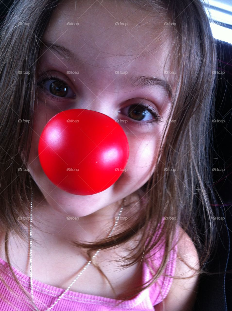 Red nose. Clown nose