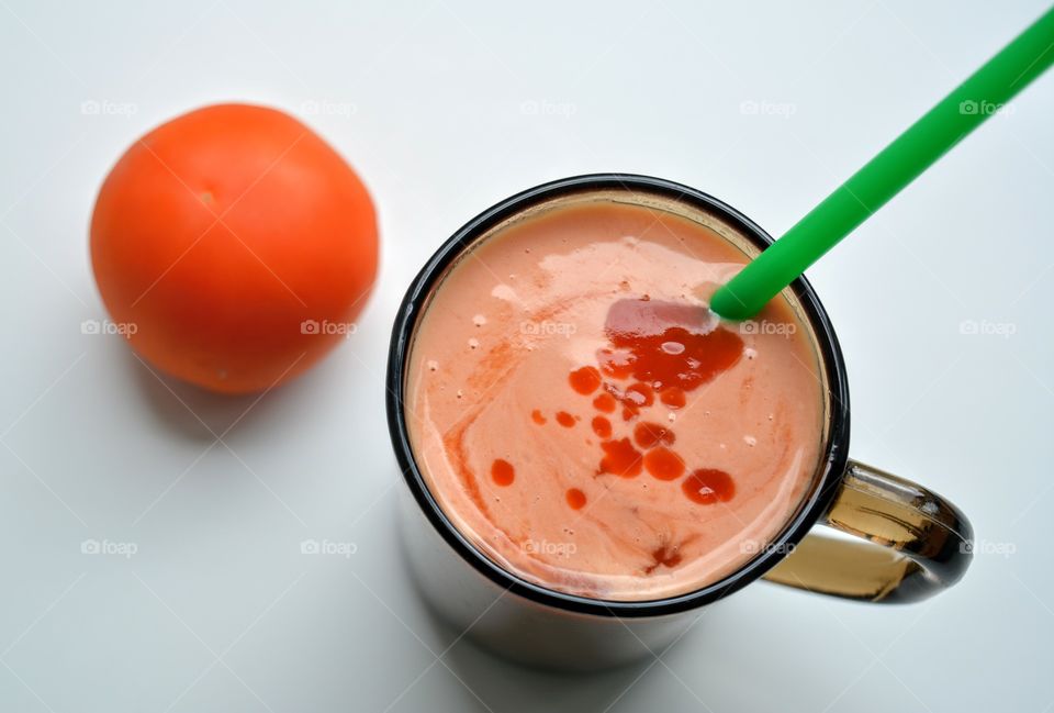 shapes: healthy food top view white background