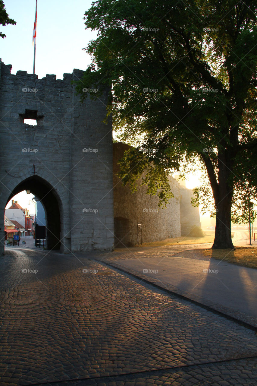 Summer morning in Visby