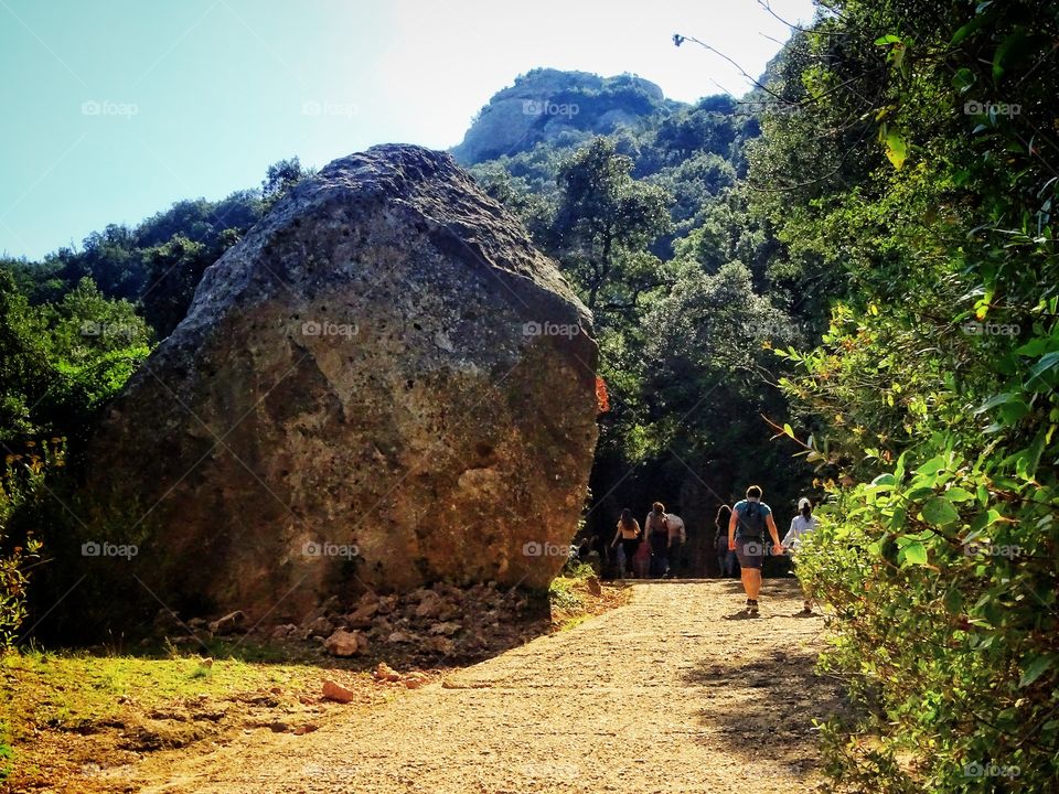 The big rock on the road