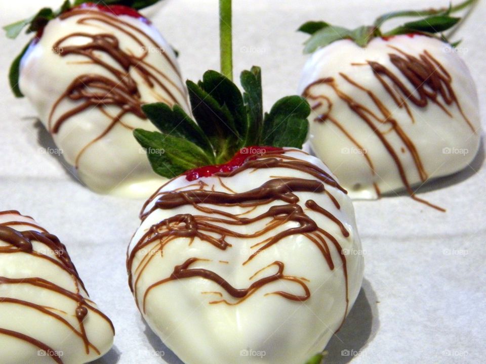 White Chocolate dipped strawberries