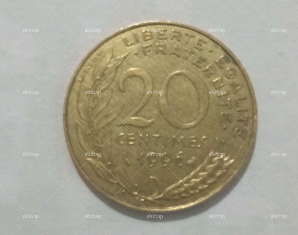 20 centimes Coin from France