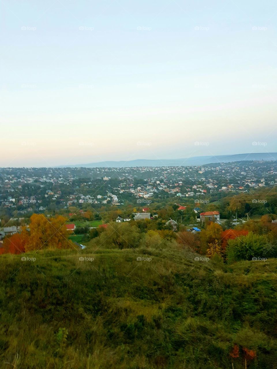 View to the city