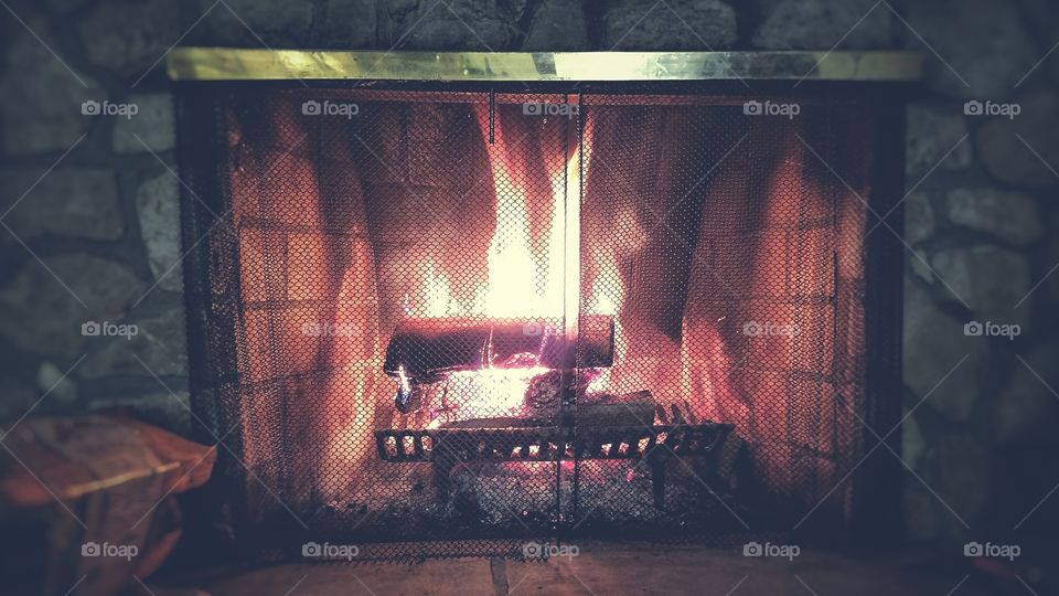 Feeling tired, by the fire...