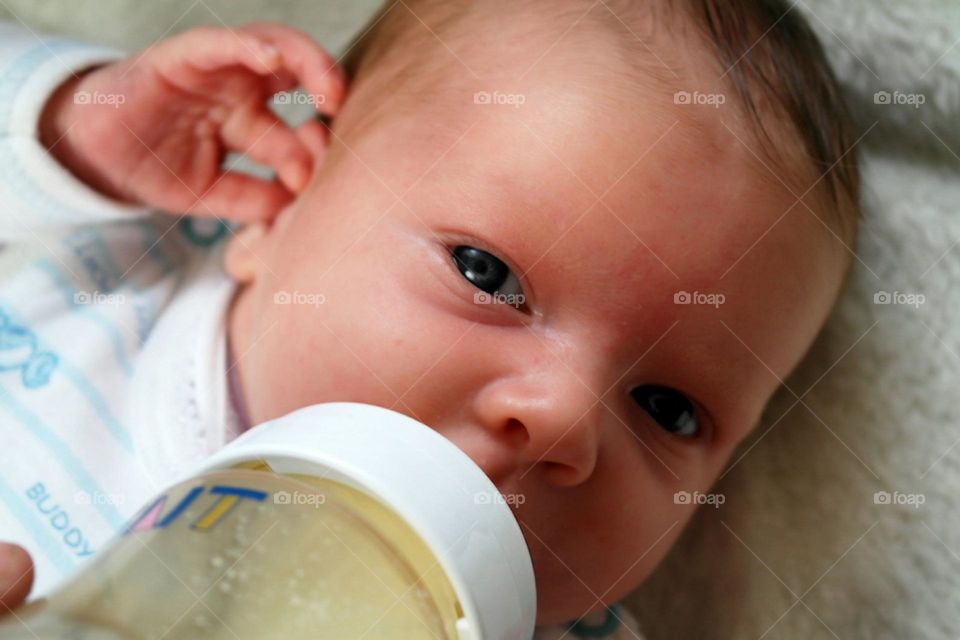 Baby drink milk