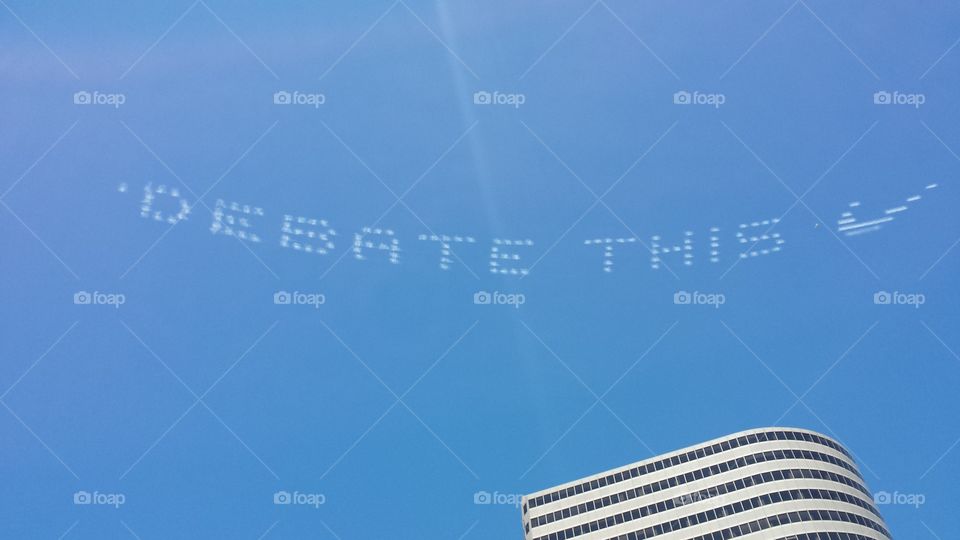 Sky writing