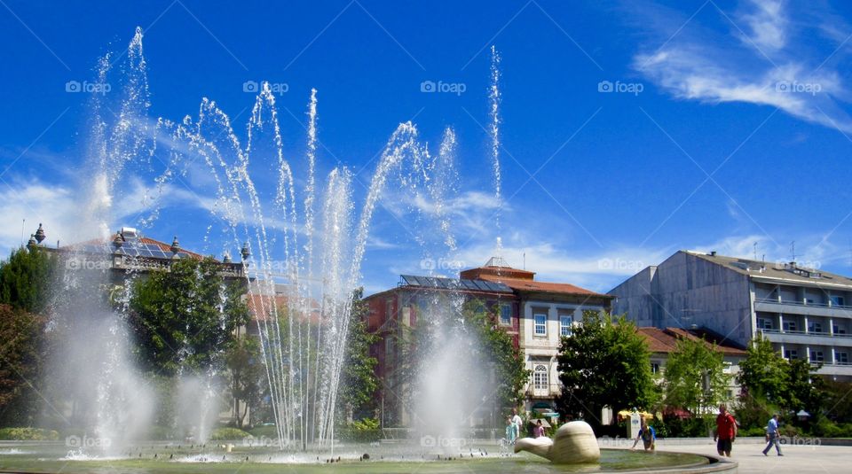 Fountain on square