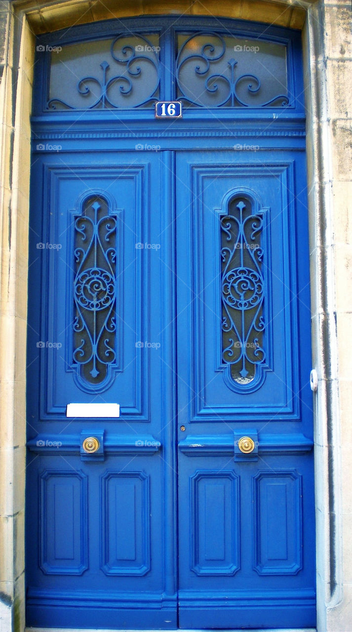 blue france doors decorative by theangeladee