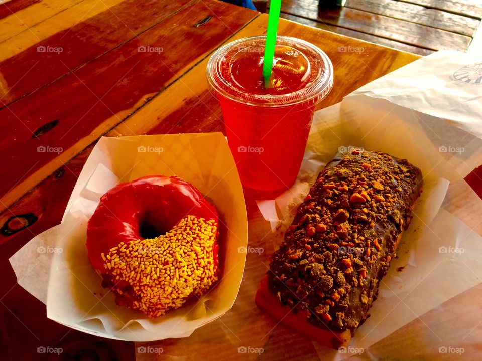 Donuts and kombucha