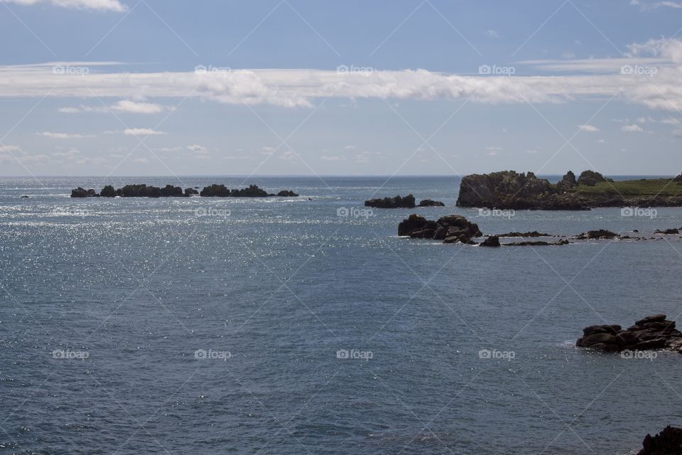 view of the sea from the sea