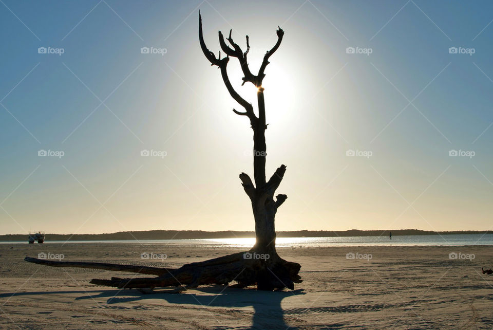 beach ocean sky light by creative_bacon