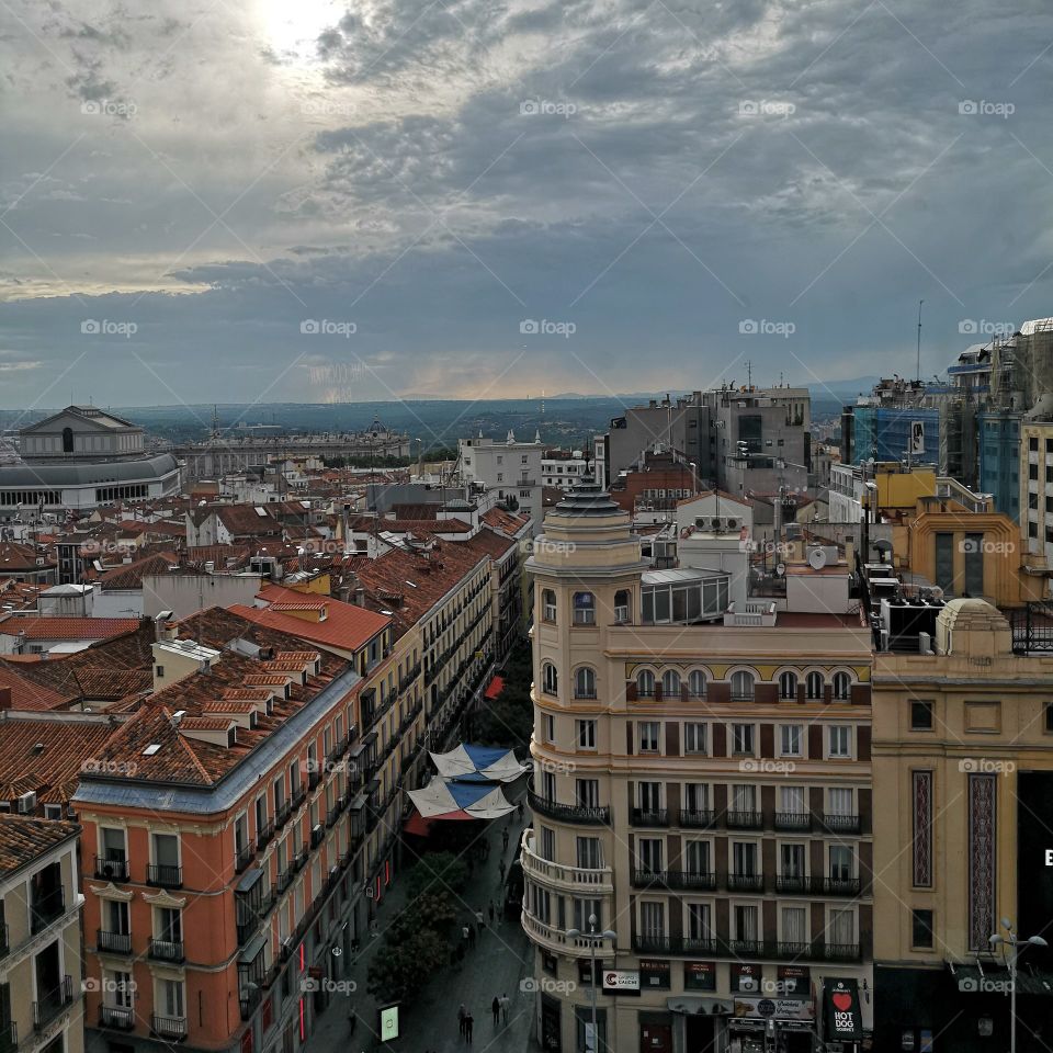 A seesight of Madrid from the top