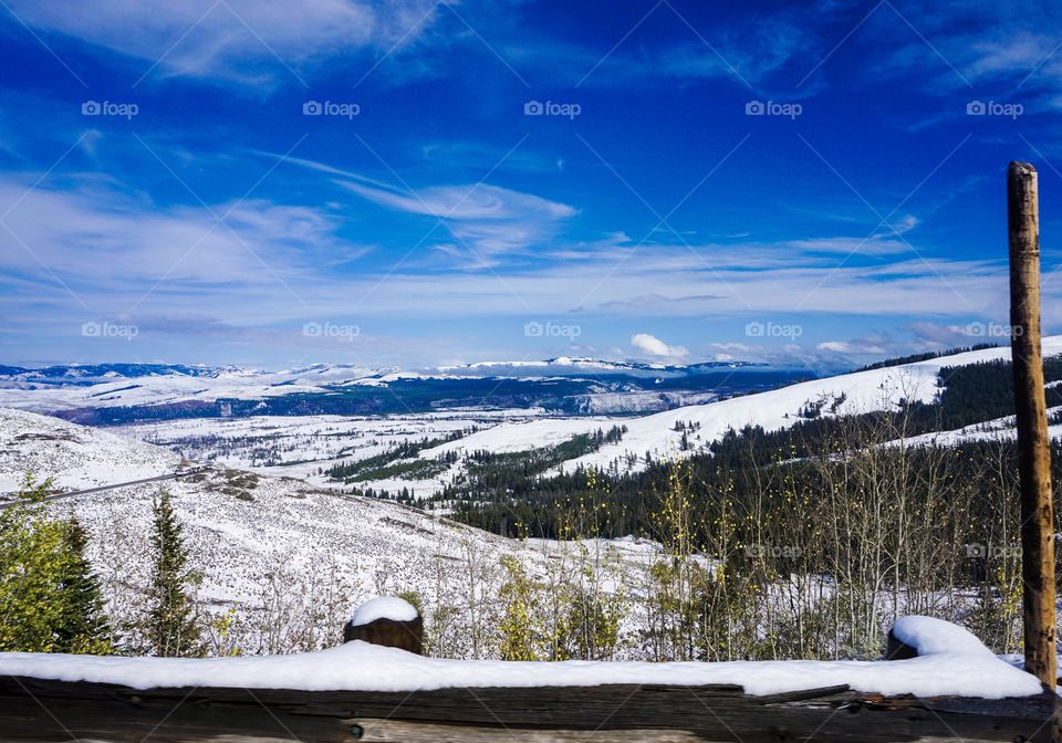 Yellowstone National Park during winter