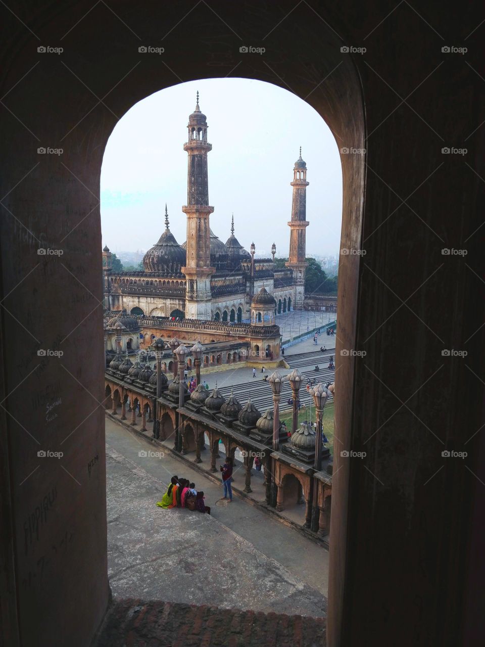 through the old city window