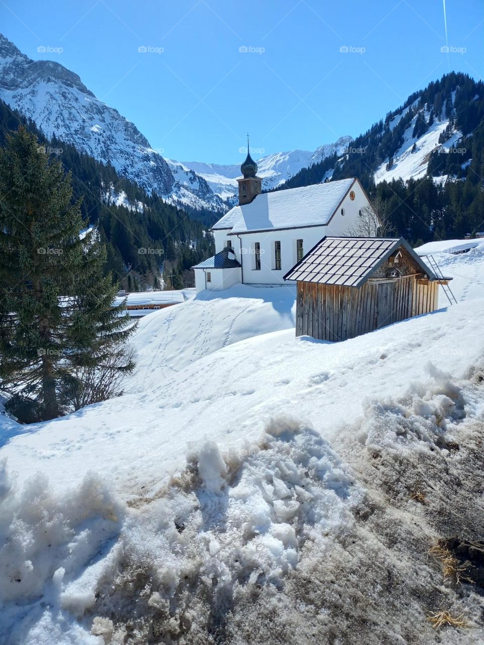 Church High in Austrian Alps