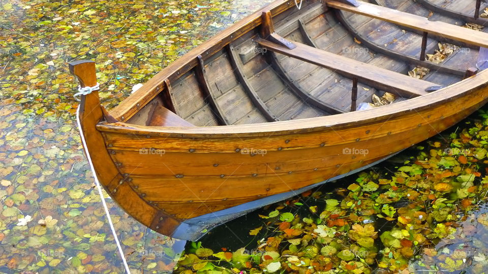 Boat in autumn