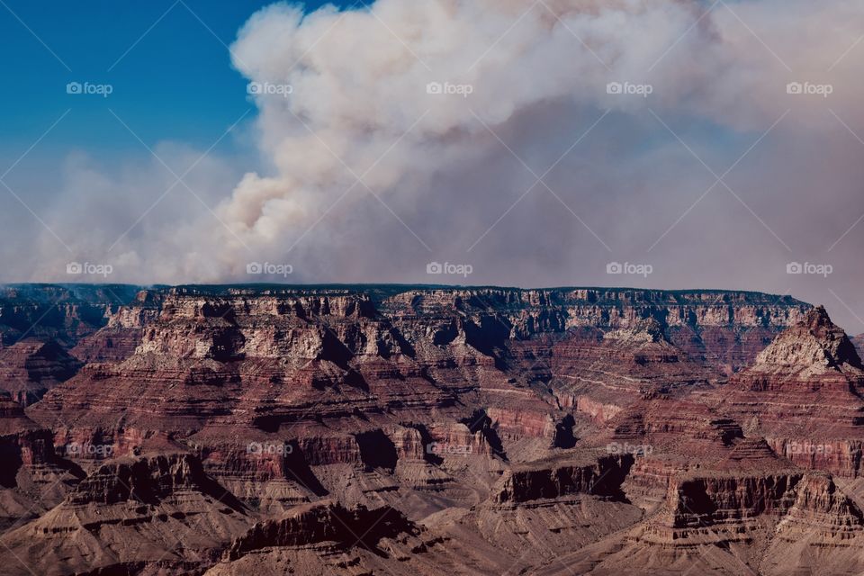 The fire - Grand Canyon