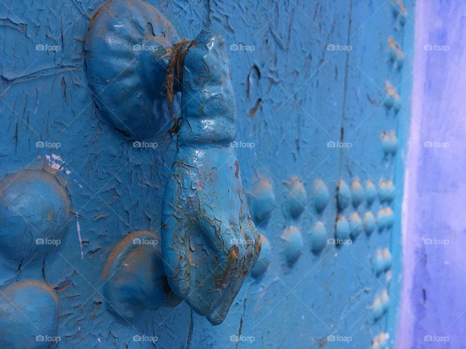 Door knocker in chefchouen 