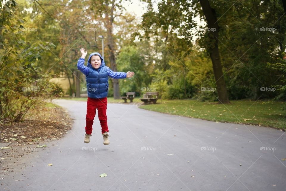 jumping boy